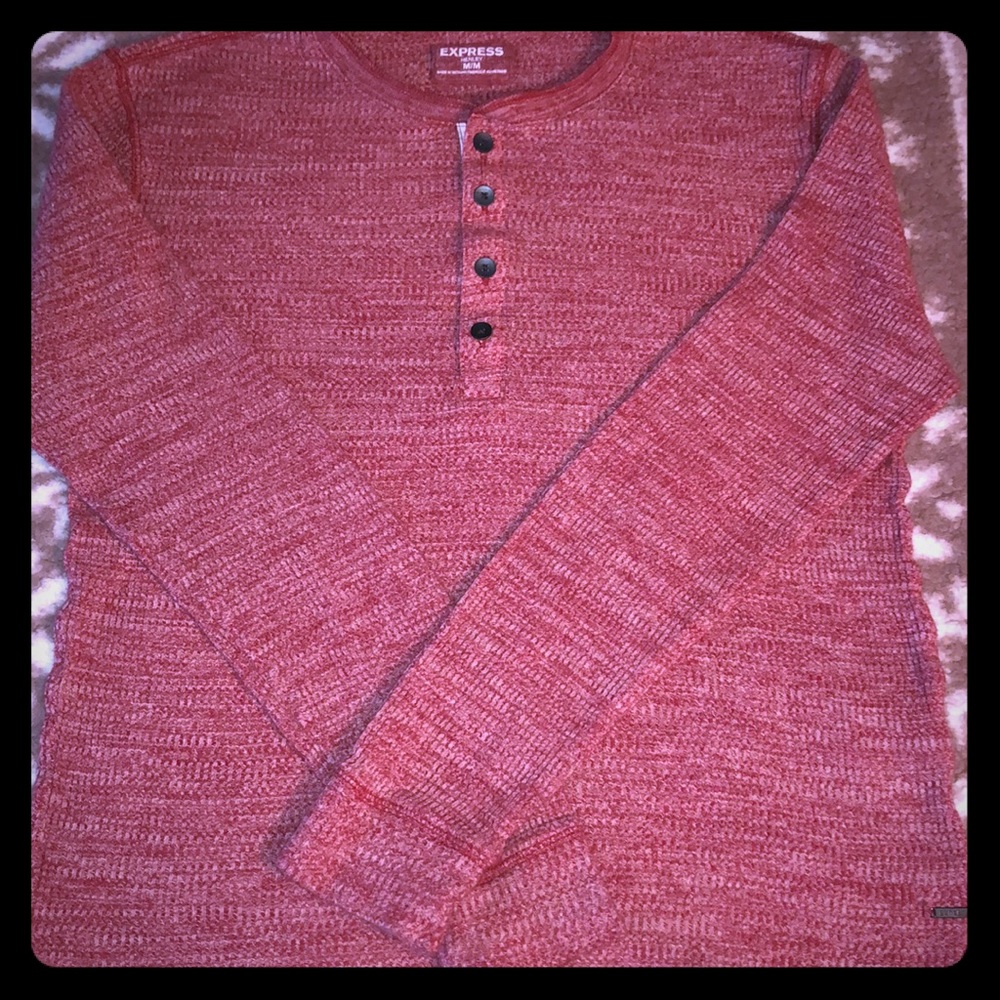 Express Men’s Long-sleeve buttoned shirt Henley